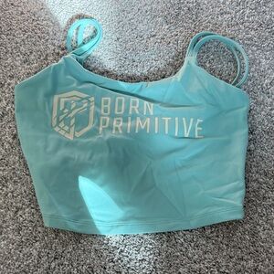 Born Primitive Aqua Blue Athletic Crop Top